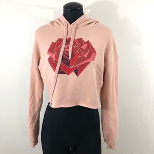 Bella Canvas Julia Micheals Crop Hoodie Sweater